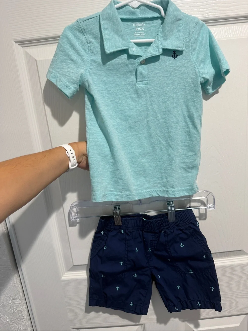Carter's Toddler Aqua Polo Shirt - Aqua